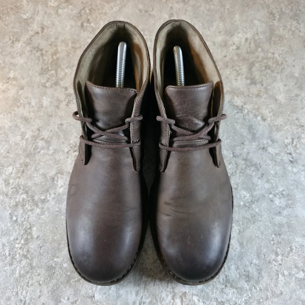 UGG Men's Leighton Brown Leather Chukka Boots Size 9.5 Waterproof Soft Toe